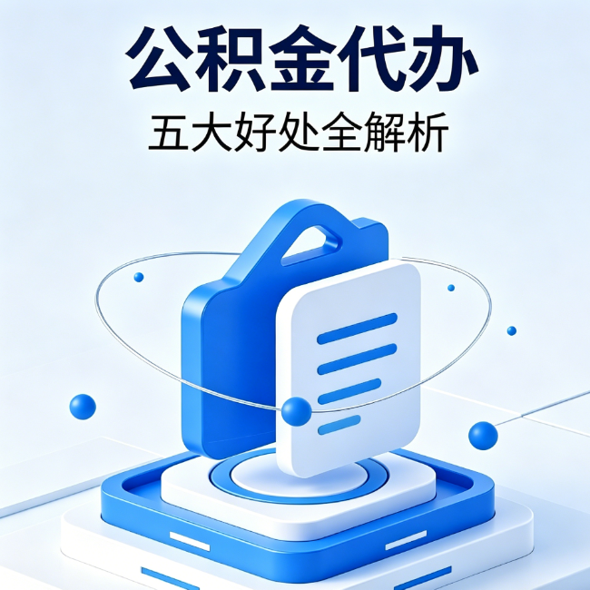 湖州公积金代办到底值不值？这5大好处让你少走弯路